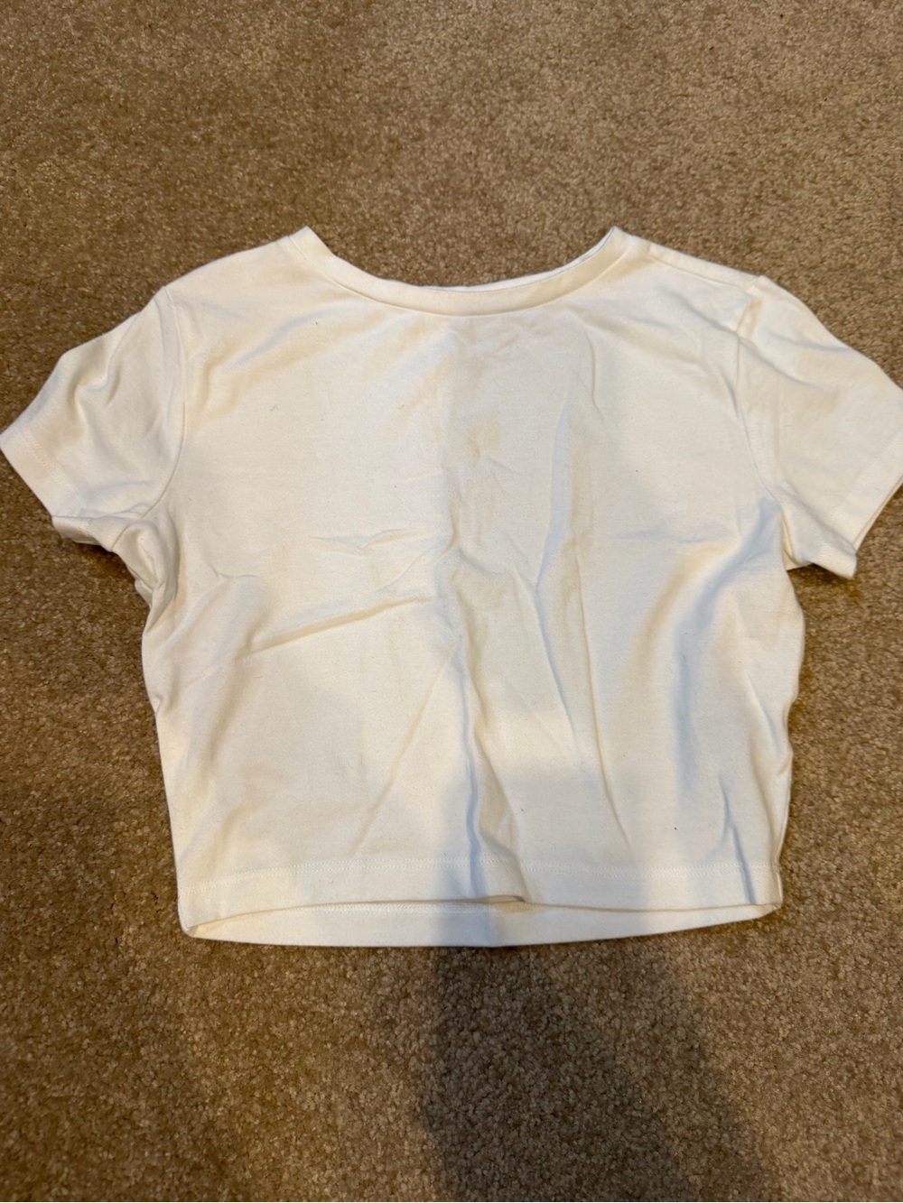 wild fable White Cropped Tee Size Small